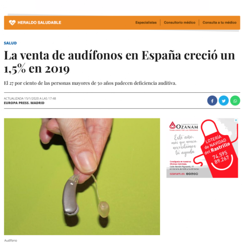 Informe sector Audfonos en El Heraldo